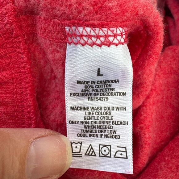 Chenille NY Aeropostale Women's Cinched Sweatpants Joggers Y2K in Red Size Large - Picture 10 of 10